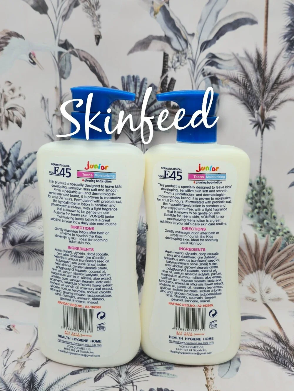 E45 Junior Kids & Teens Moisturizing Body Wash, Soap & Lotion - Blue